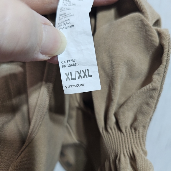 Yitty Women's Nearly Naked Shaping Midi Bra Size XL/XXL Light Tan No Slip Grip. - Picture 8 of 9